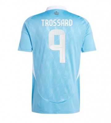 Belgien Leandro Trossard #9 Replika Udebanetrøje EM 2024 Kortærmet